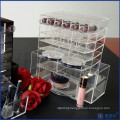 Clear Spinning Acrylic Lipstick and Powder Holder Organizer